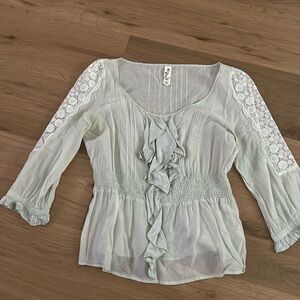 Light green top fancy top
